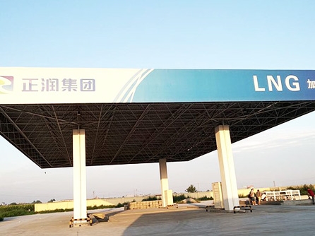 Combined Station Of CNG Gas And Oil Filling Station In Guangzhou Of China
